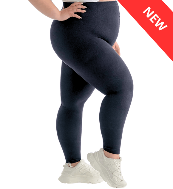 OPEN BOX: Active Massage Compression Opaque Legging Curvy - Solidea U.S.