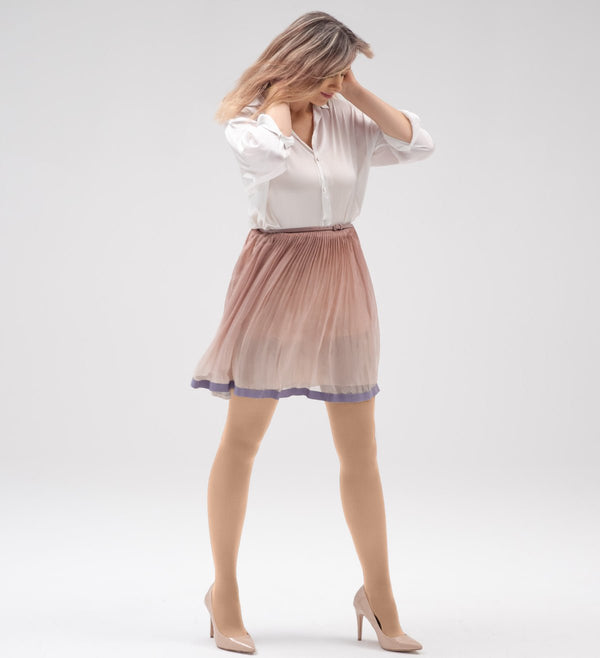 OPEN BOX: Classic Compression Closed Toe Thigh-High Stockings - Solidea U.S.