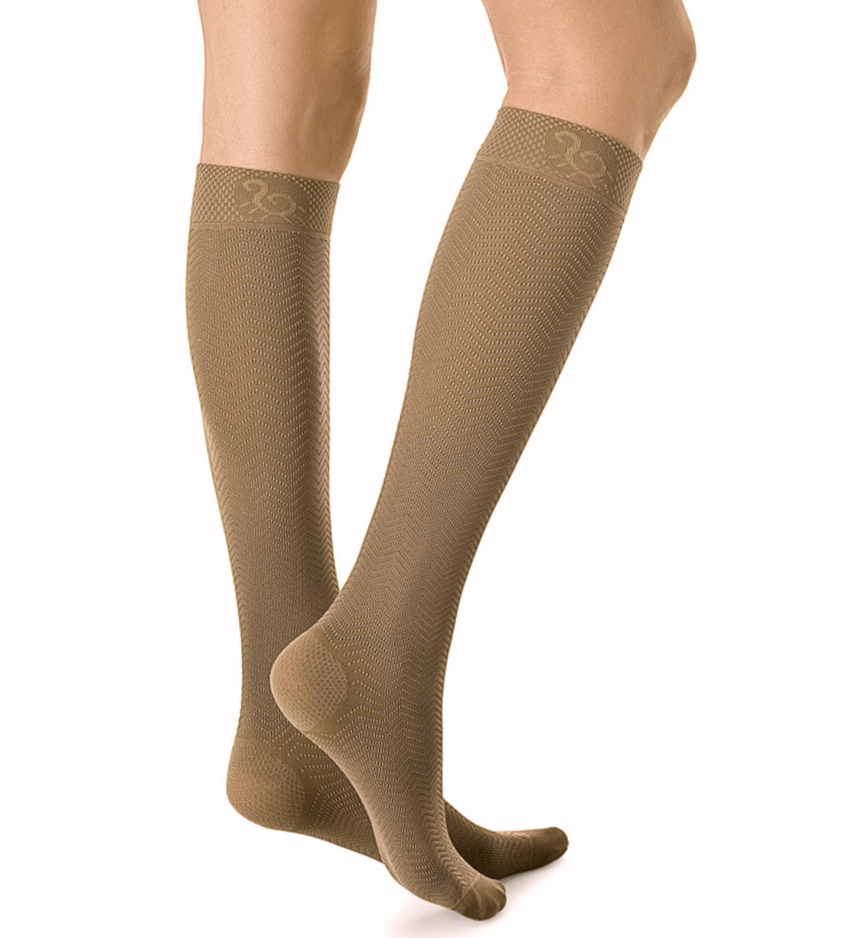 Thigh High Open Toe Compression Stockings 20 - 30 mmHg – BeVisible